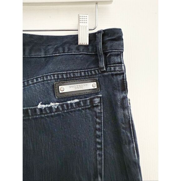 Burberry Brit Steadman Denim Mid-Rise Slim Straight Leg Jeans Medium Wash 34R - Picture 4 of 12